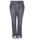 Chloe Frayed Jeans, front view