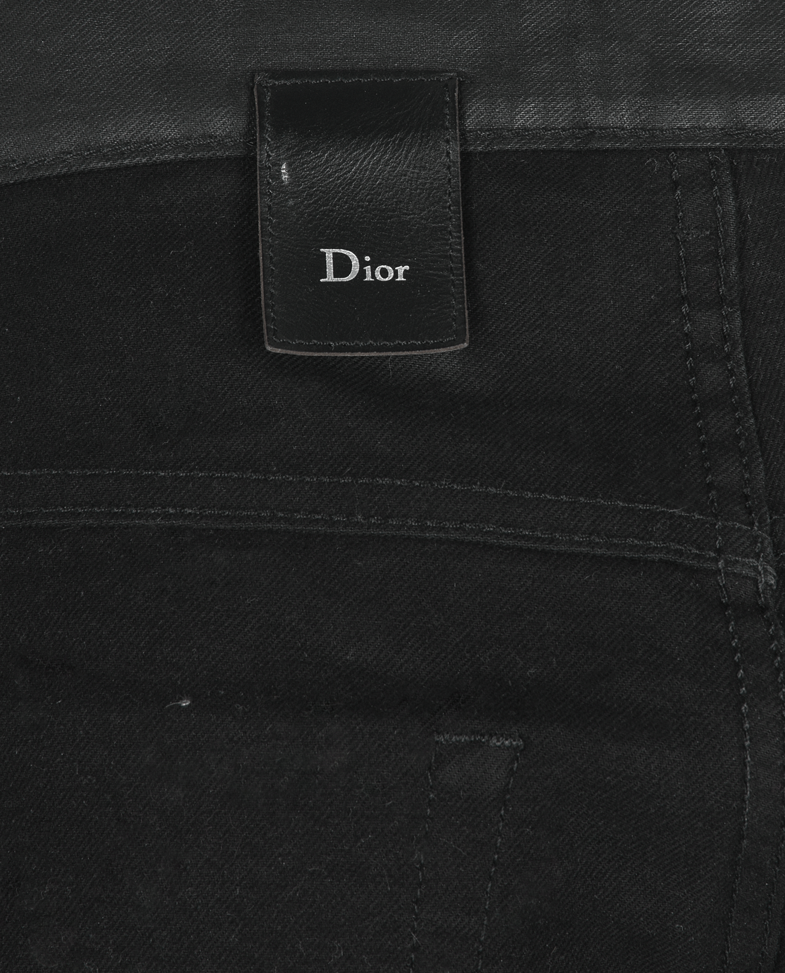Christian Dior Straight Leg Jeans, &pound;250, Clothing, Black, Cotton, Other view