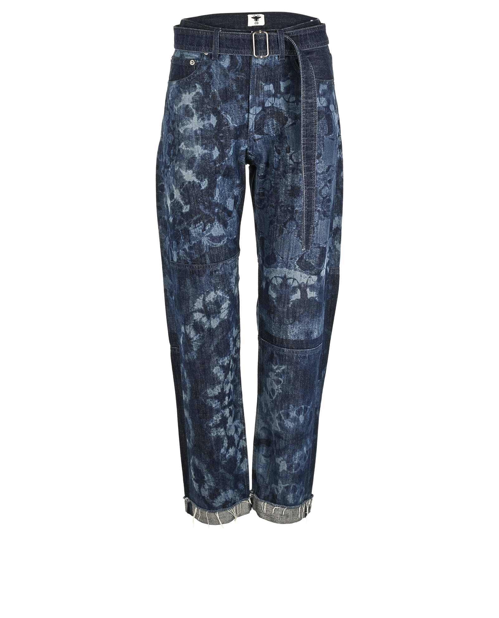Pre-loved Christian Dior Tie Dye Distressed Jeans - £215
