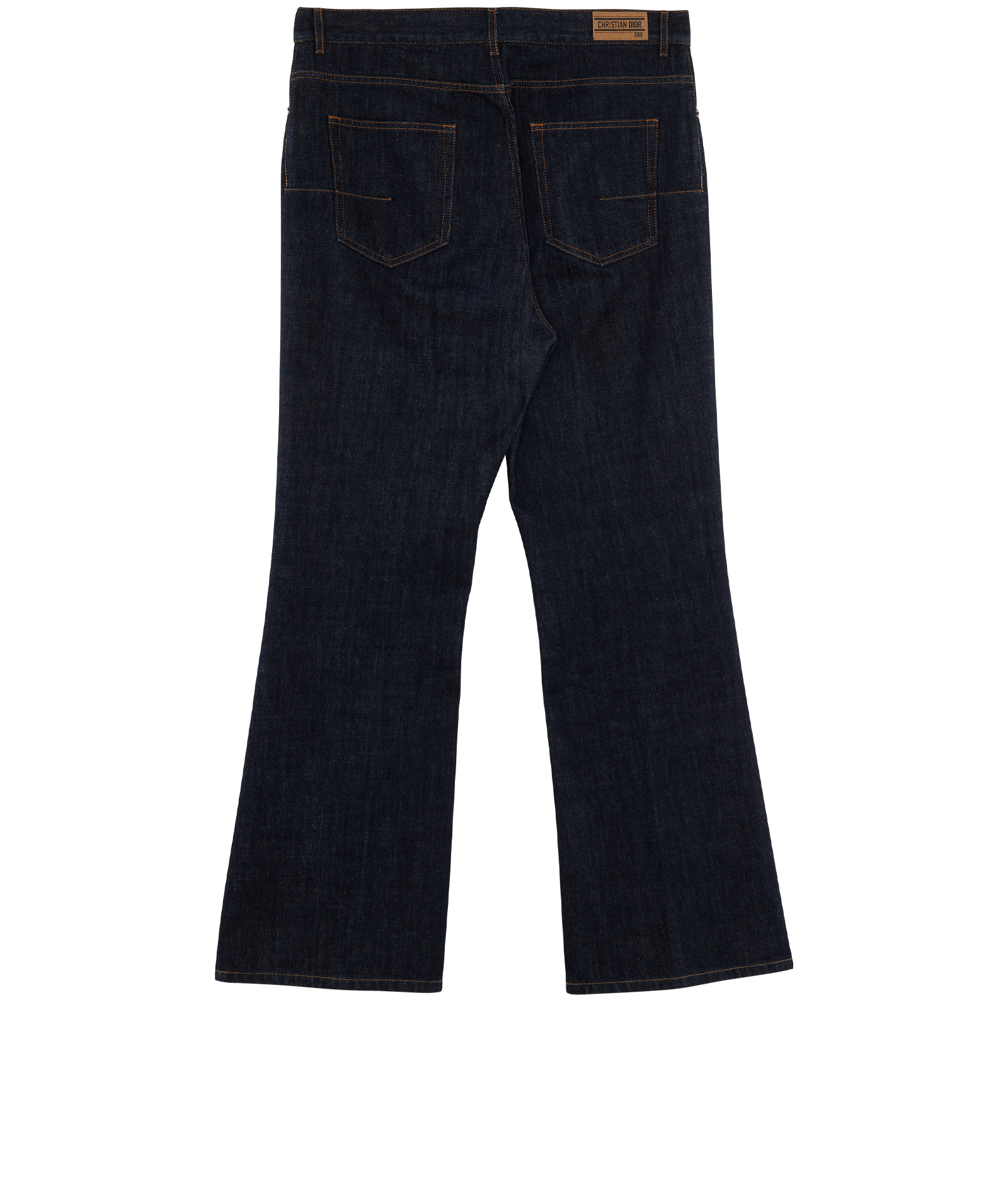 Christian Dior D08 Wide Leg Jeans, &pound;250, Clothing, Navy, Cotton/Denim, Back view