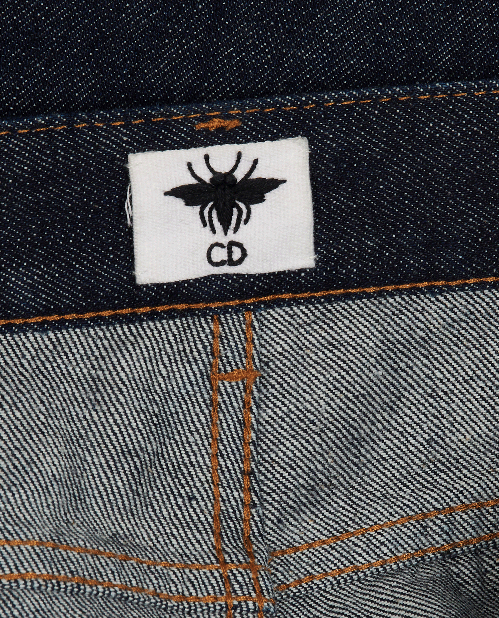 Christian Dior D08 Wide Leg Jeans, &pound;250, Clothing, Navy, Cotton/Denim, Other view