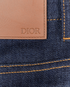 Christian Dior Folded Oblique Slim-Fit Jeans, &pound;395, Clothing, Blue, Cotton/Denim, Other view