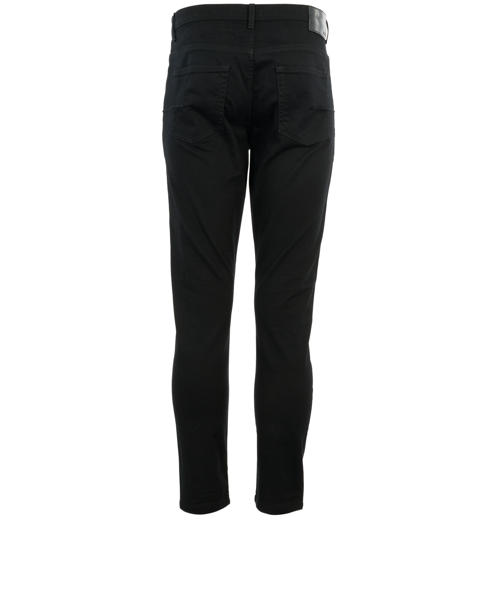 Christian Dior Slim Fit Button-Up Jeans, &pound;120, Clothing, Black, Cotton, Back view