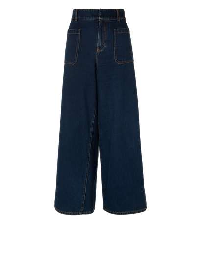 Christian Dior Wide Leg Jeans, front view
