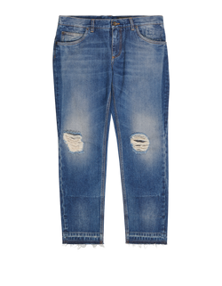 Dolce & Gabbana Classic Ripped Jeans- Size L, Men, Denim, Blue, 3*