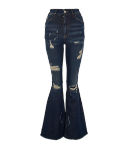 Dolce & Gabbana Distressed Denim Jeans, Cotton, Blue, UK4, 2*