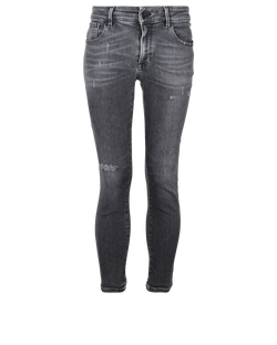 Dolce & Gabbana Distressed Jeans, Mens, Cotton, Grey, Sz S, 3*