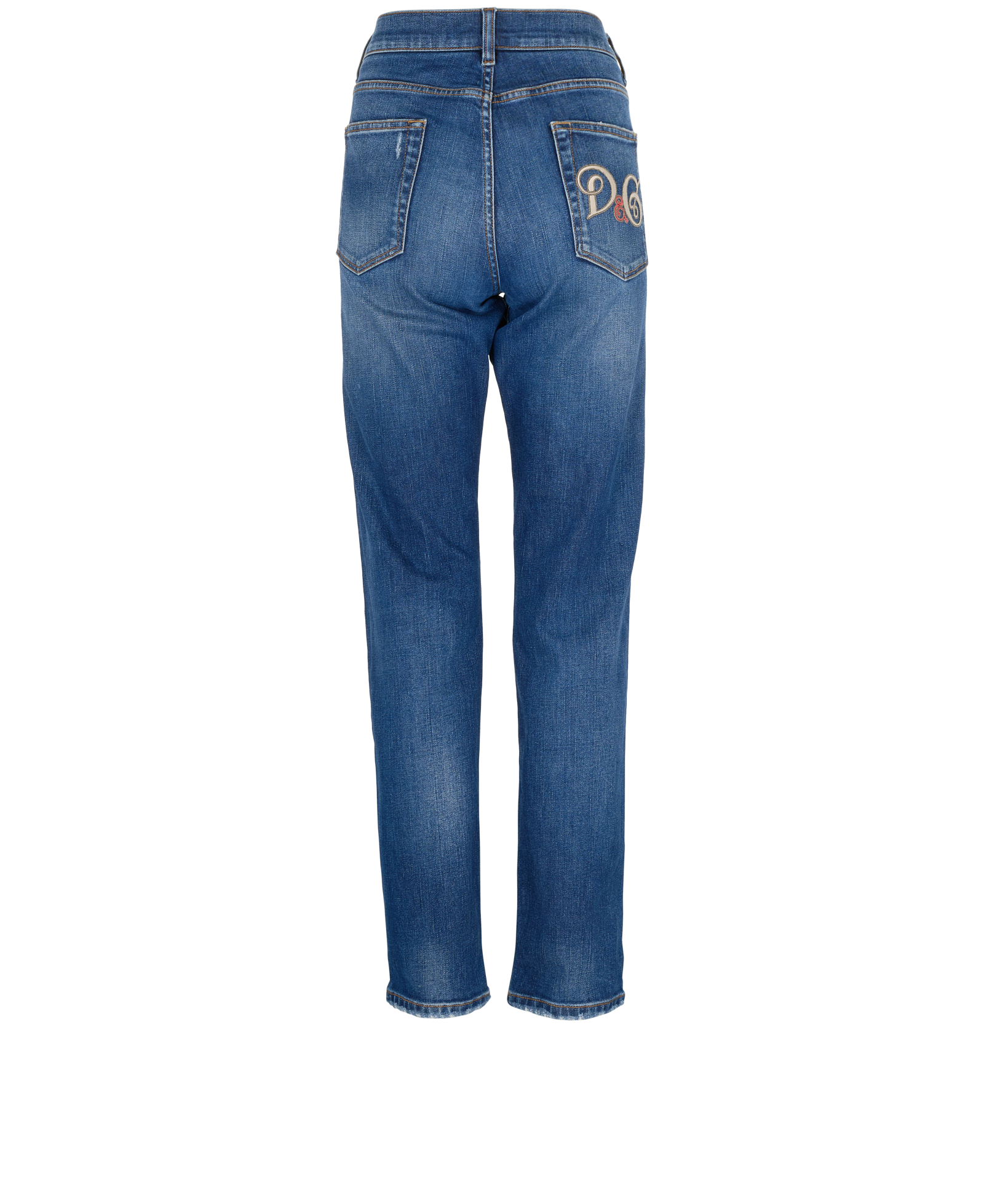 Dolce & Gabbana D&G Skinny Jeans, &pound;130, Clothing, Blue, Cotton, Back view