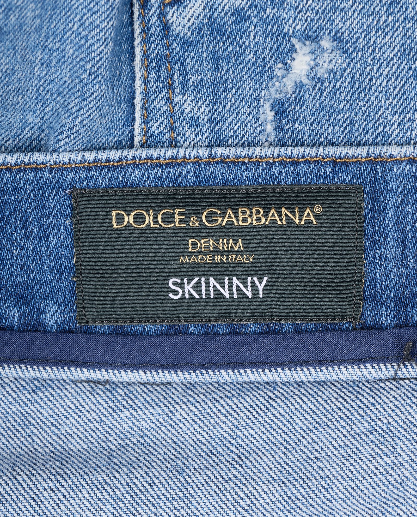 Dolce & Gabbana Skinny Jeans, &pound;120, Clothing, Blue, Cotton, Other view