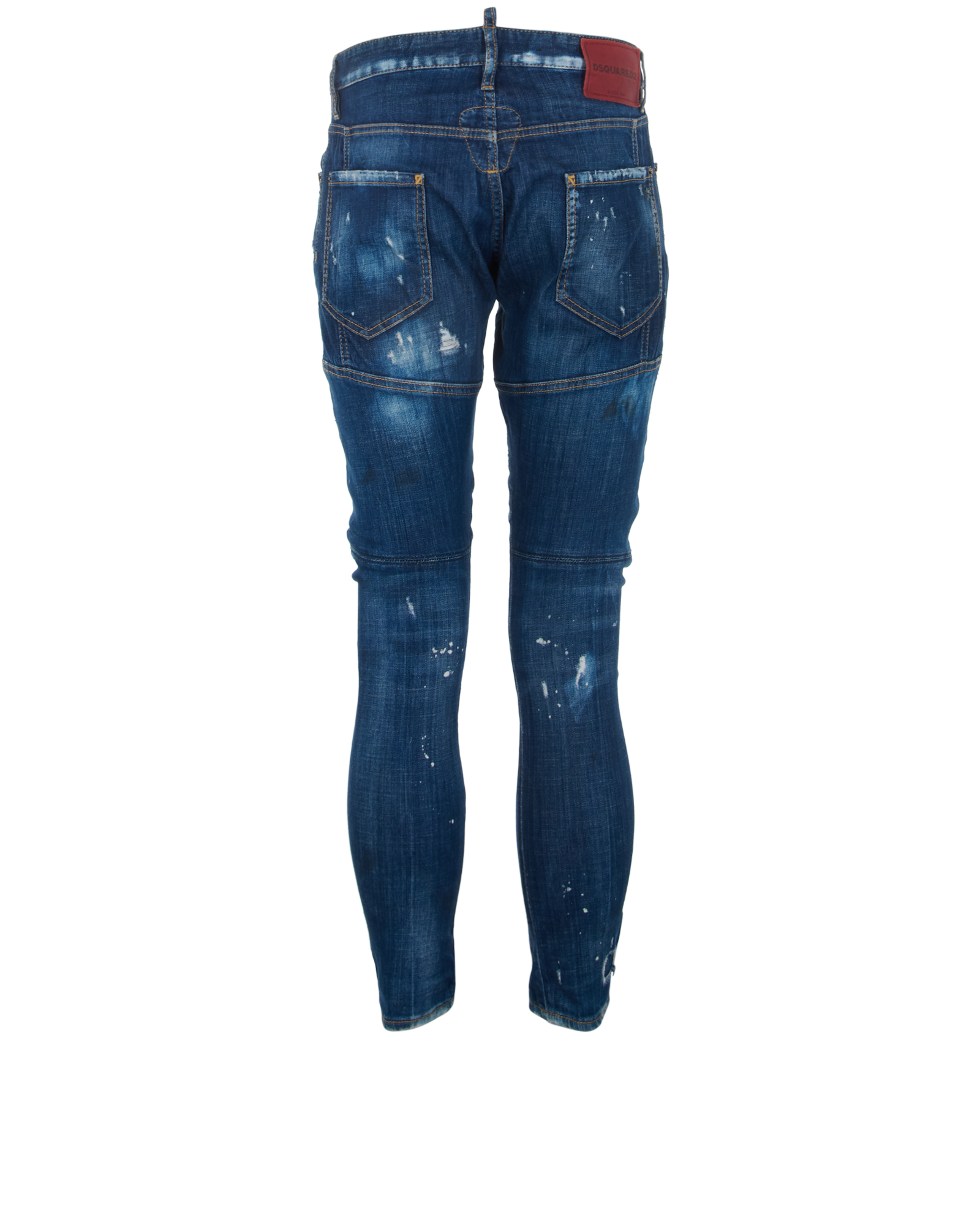 DSQUARED2 Distressed Biker Jeans, &pound;130, Clothing, Blue, Cotton, Back view