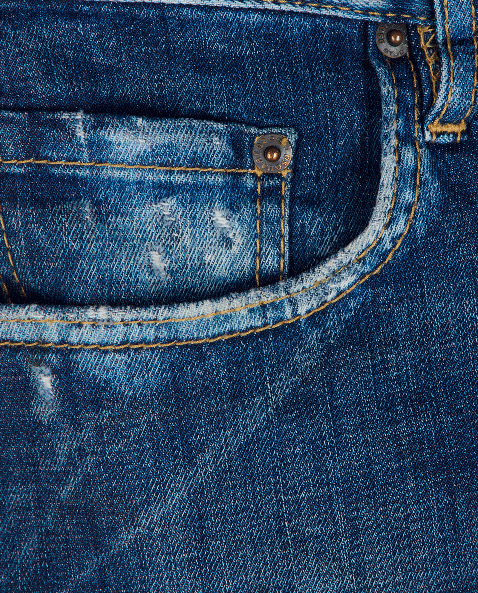 DSQUARED2 Distressed Biker Jeans, &pound;130, Clothing, Blue, Cotton, Other view