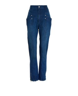 Isabel Marant Kelissa Jeans, Cotton, Blue, UK 12, 3*