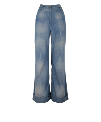 Gucci Flare Jeans, &pound;150, Clothing, Blue, Cotton, Front view