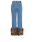 Gucci Shearling Cuff Jeans, £160, Clothing, Blue, Cotton, Back view