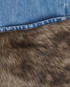 Gucci Shearling Cuff Jeans, £160, Clothing, Blue, Cotton, Other view