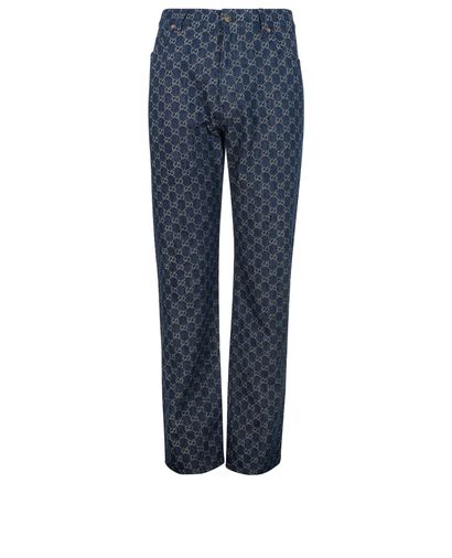 Gucci Eco Washed GG Jacquard Jeans, front view