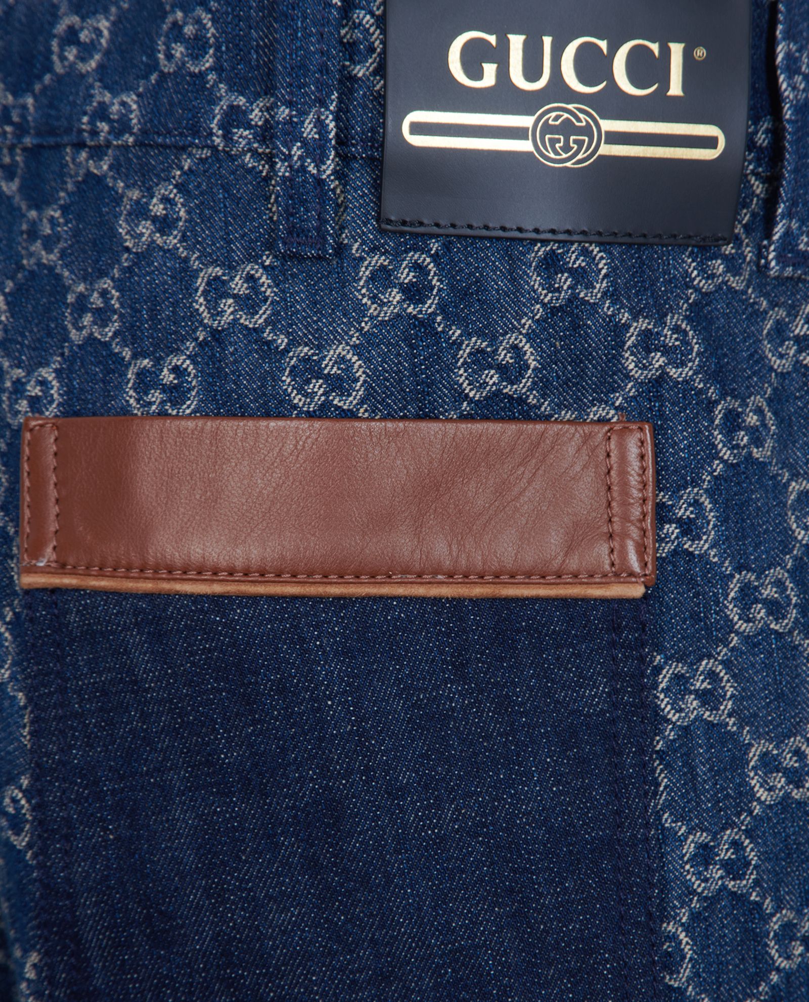 Gucci Eco Washed GG Jacquard Jeans, Jeans - Designer