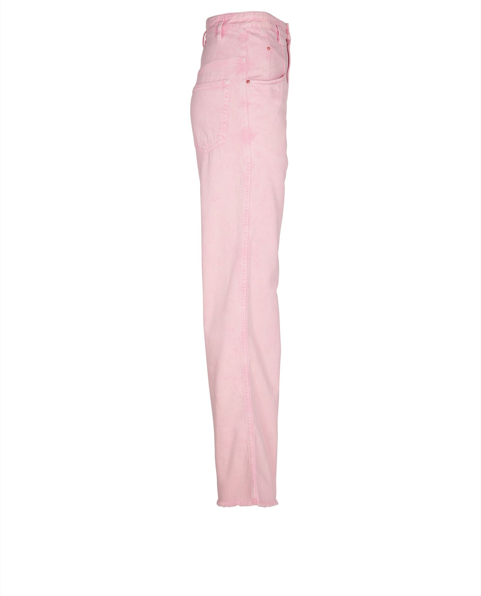 Loose Straight High Jeans - Light pink - Ladies