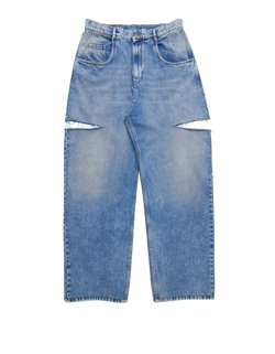 Maison Margiela Cut Out Jeans, Cotton, Blue, UK16, 2*