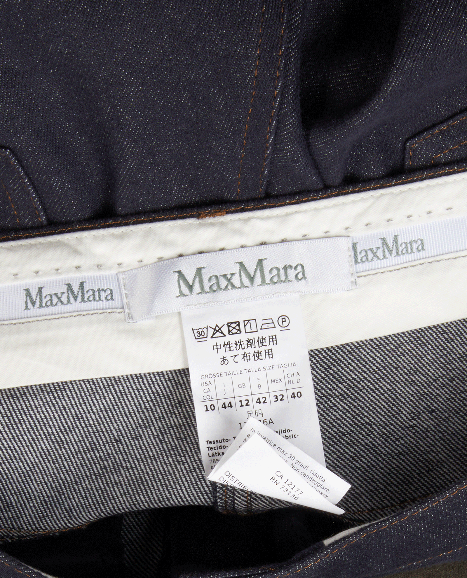 MaxMara Straight Jeans, &pound;90, Clothing, Blue, Cotton, Other view