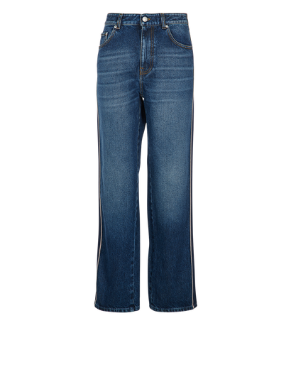 Alexander McQueen Boyfriend Stripe Jeans, front view