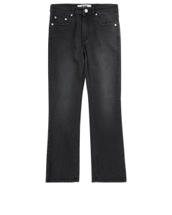 MSGM Cropped Jeans, Cotton, Black, UK6, 2*