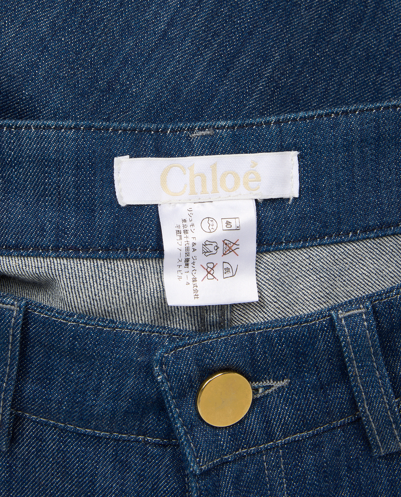 Chloe Denim Jeans, &pound;90, Clothing, Blue, Cotton, Other view