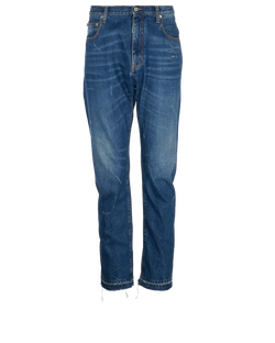 Off-White Cut Here Jeans, Denim, Blue, Sz 36, 2*