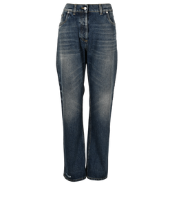 Prada Straight Leg Jeans, Cotton, Blue, UK12, 3*