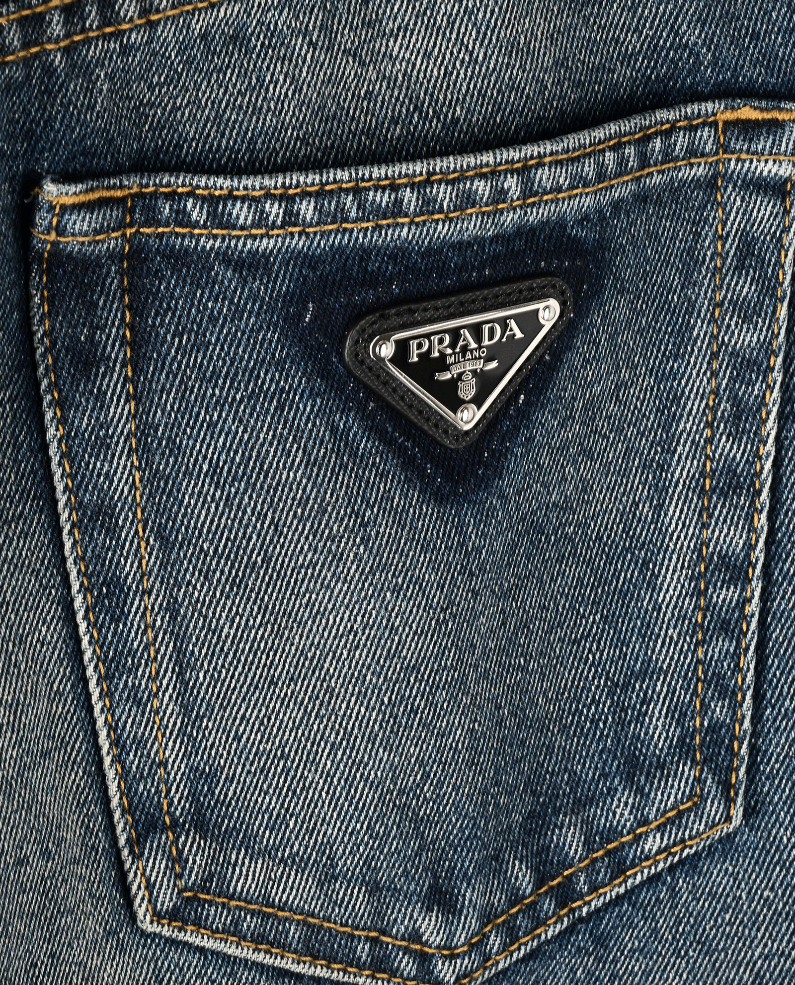 Prada Straight Leg Jeans, &pound;220, Clothing, Blue, Cotton, Other view