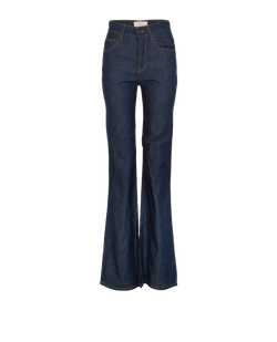 The Row Wide Leg Jeans, Cotton, Blue, UK4, 2*