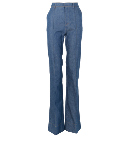 Saint Laurent Denim Wide Jeans, front view