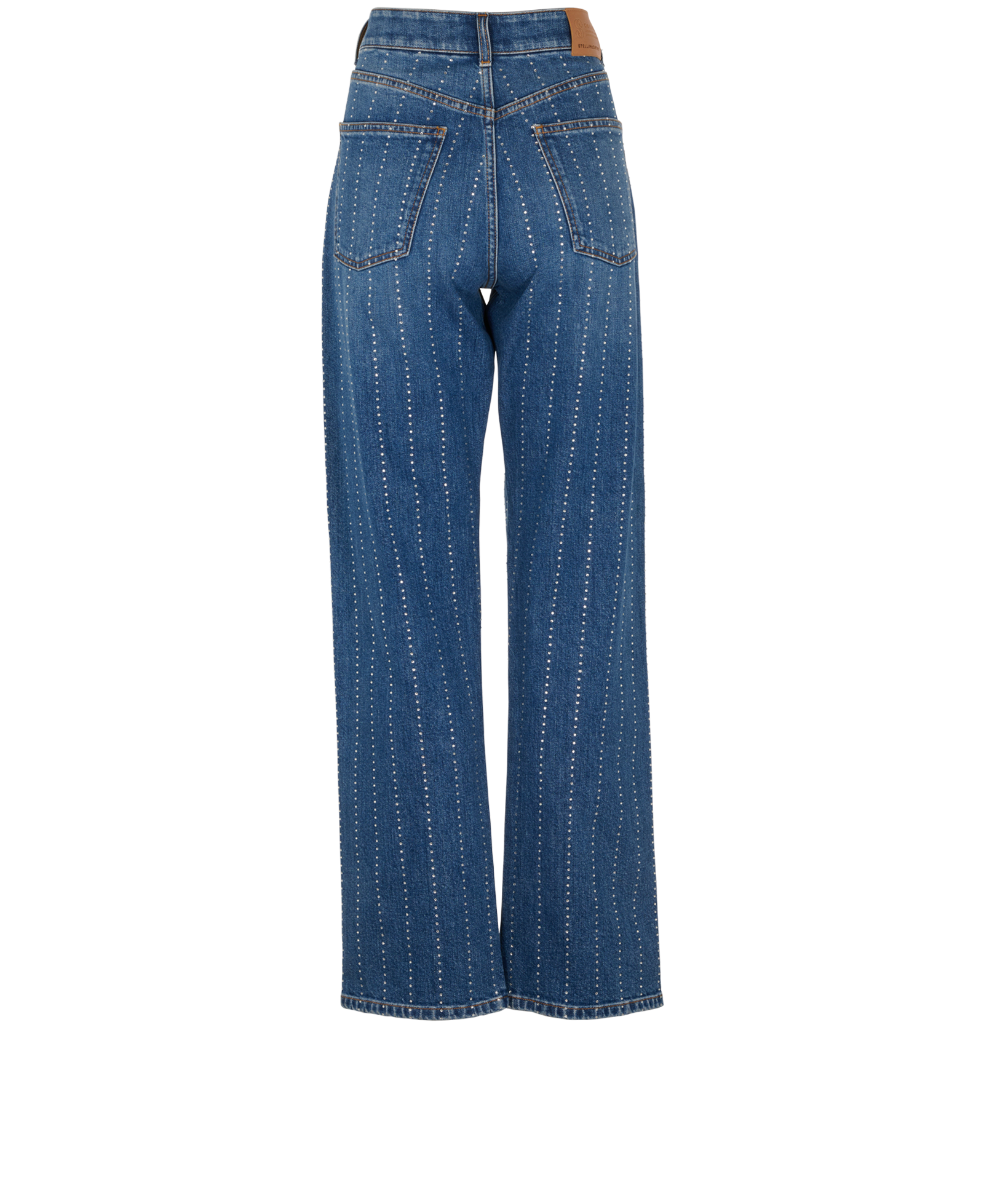 Stella McCartney Hotfix Stripes Jeans, &pound;150, Clothing, Blue, Cotton, Back view