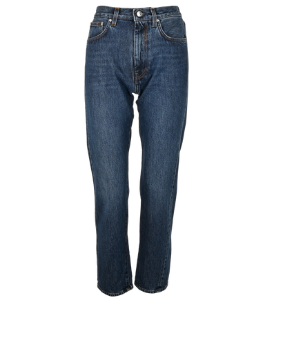 Toteme Twist Seam Jeans, £110, Clothing, Blue, Cotton, Front view