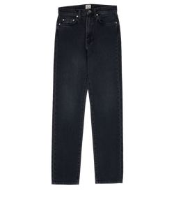 Toteme Regular Fit Jeans, Cotton, Black, Sz XS, Grey, 3*