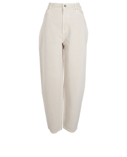 Toteme Wide Leg Jeans, &pound;120, Clothing, Beige, Cotton, Front view