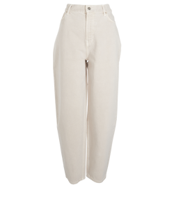 Toteme Wide Leg Jeans, Cotton, Beige, Sz S, 3*