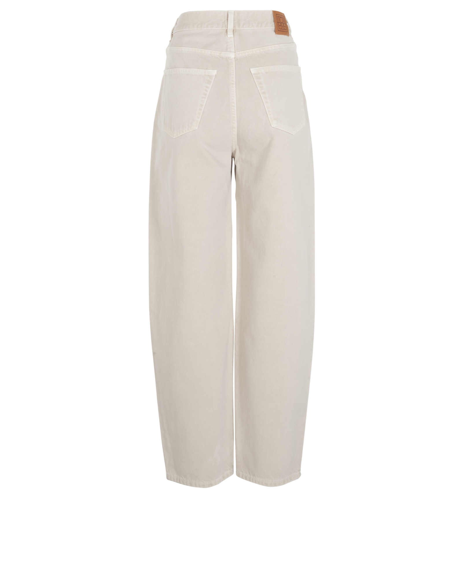 Toteme Wide Leg Jeans, &pound;120, Clothing, Beige, Cotton, Back view