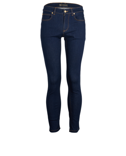 Versace Medusa Jeans, £140, Clothing, Blue, Cotton, Front view