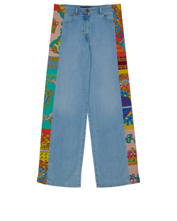 Versace Wide Leg Jeans, Denim, Blue, UK10, 3*