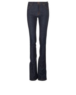 Victoria Beckham Mid Rise Jeans, Denim, Navy, UK6, 3*