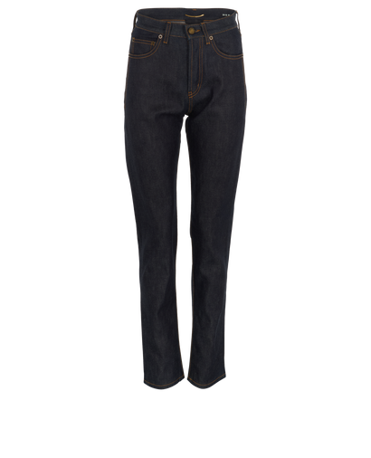 Saint Laurent High Waisted Slim Jeans, front view