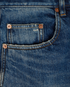 Saint Laurent High-Waist Distressed Jeans, &pound;130, Clothing, Blue, Cotton/Denim, Other view