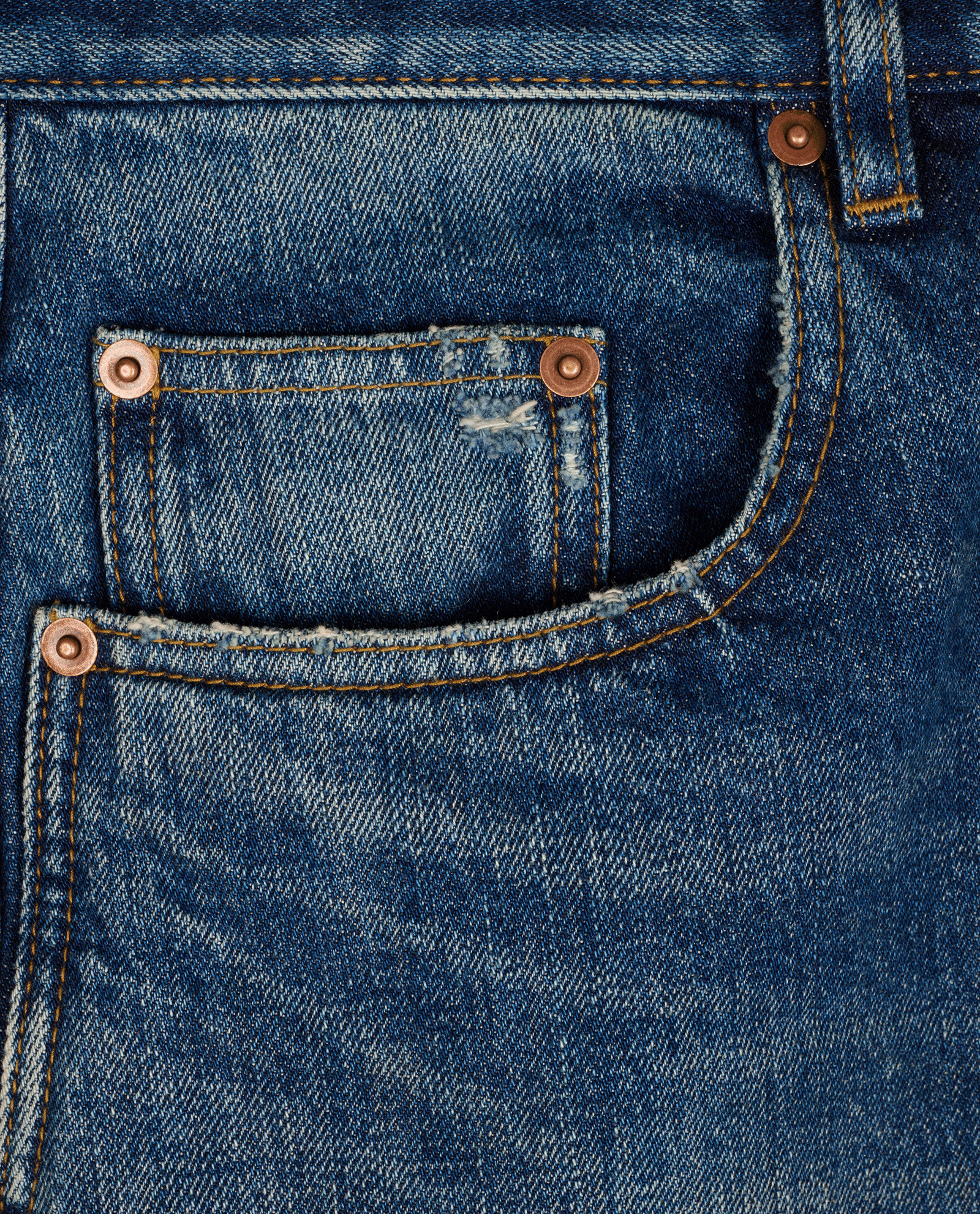 Saint Laurent High-Waist Distressed Jeans, &pound;130, Clothing, Blue, Cotton/Denim, Other view