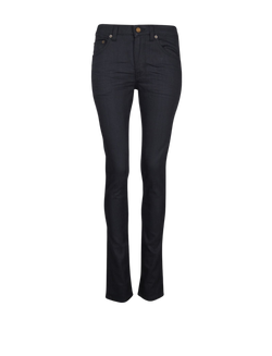 Saint Laurent High Waisted Skinny Jeans, Denim, Black, UK6, 4*