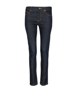 Saint Laurent Slim-Fit Jeans, Denim, Dark Blue, UK8, 3*