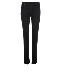 Saint Laurent Skinny Jeans, Denim, Black, UK8, 4*