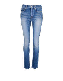 Saint Laurent Skinny Cropped Jeans, Denim, Blue, UK8, 3*