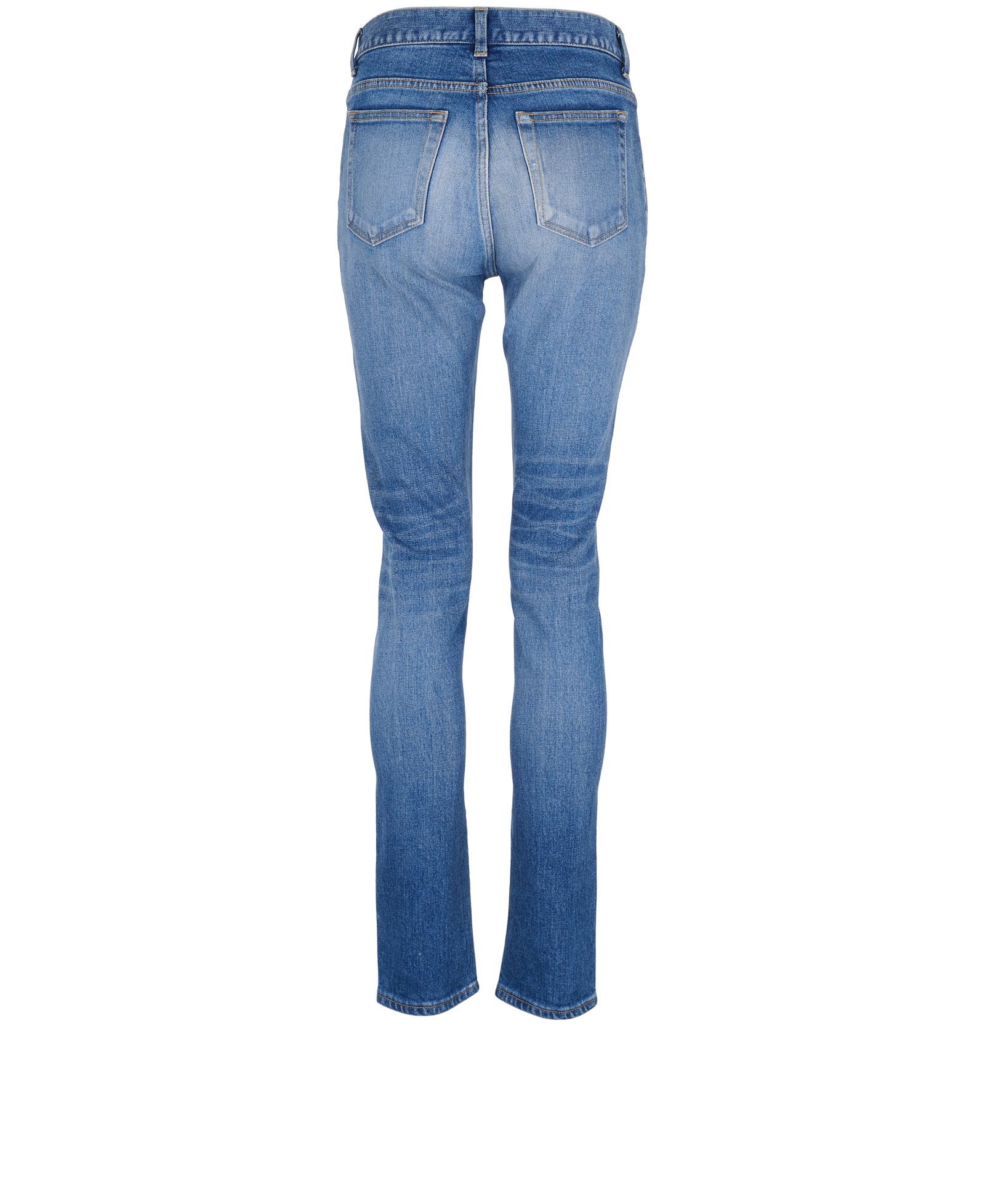 Saint Laurent Skinny Cropped Jeans, &pound;110, Clothing, Blue, Denim, Back view