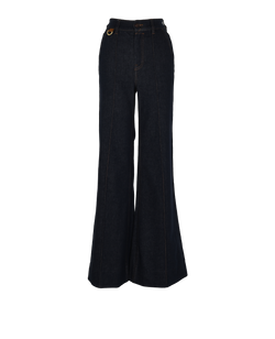 Zimmerman Flared Jeans, Cotton, Blue, UK 8, 2*